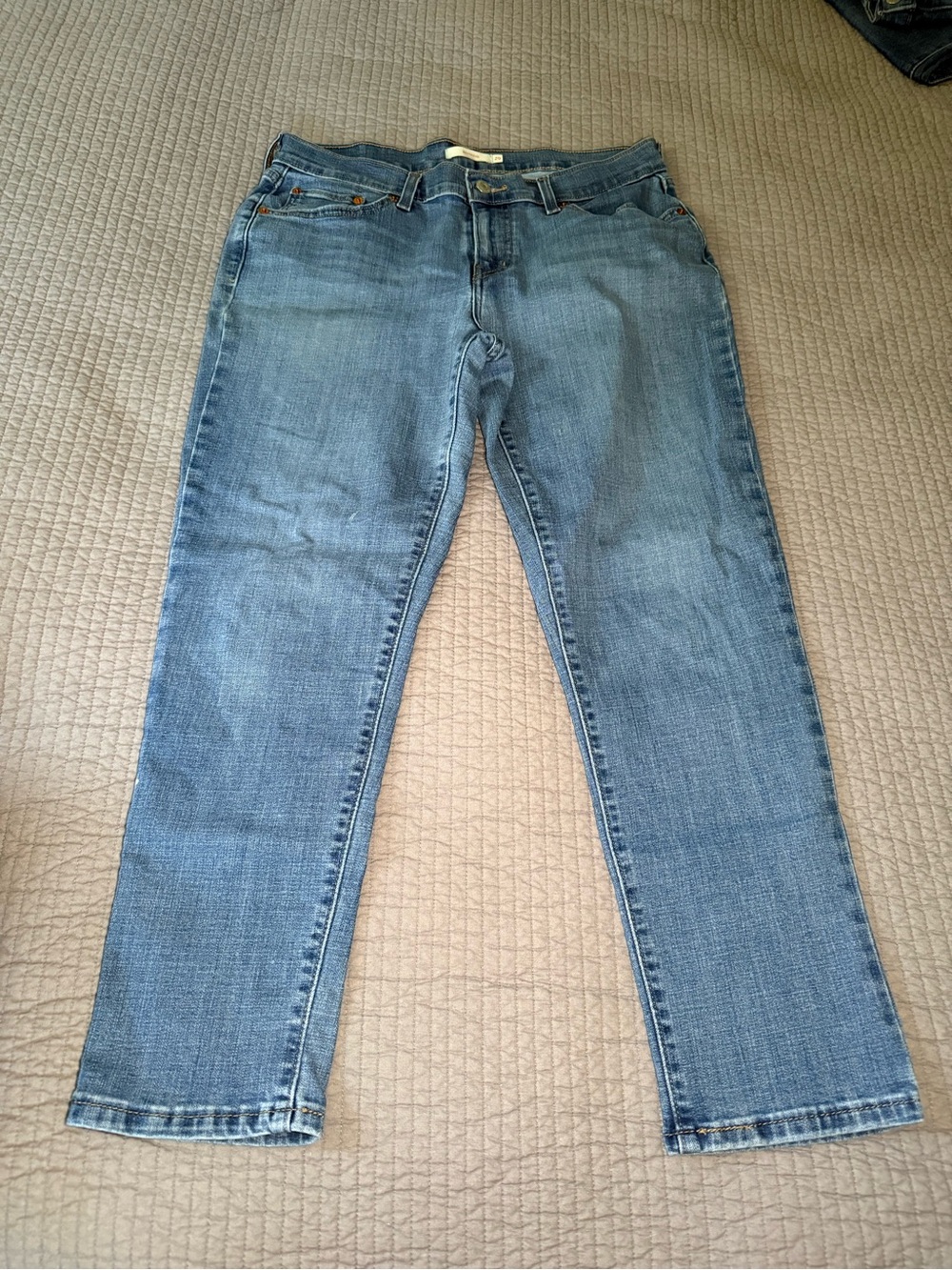 Levi's Women's Boyfriend Jeans - Light Blue Denim